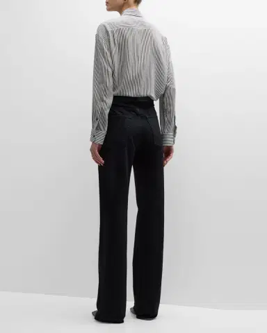 Nili Lotan Mitchell Straight-Leg Jeans | Thumbnail 4 Nili Lotan Mitchell Straight-Leg Jeans | Thumbnail 4