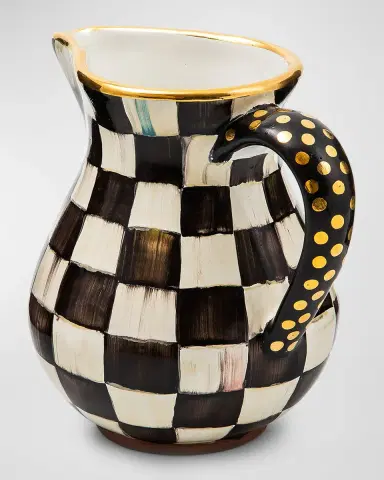 MacKenzie-Childs Courtly Check Portly Pitcher | Thumbnail 2 MacKenzie-Childs Courtly Check Portly Pitcher | Thumbnail 2