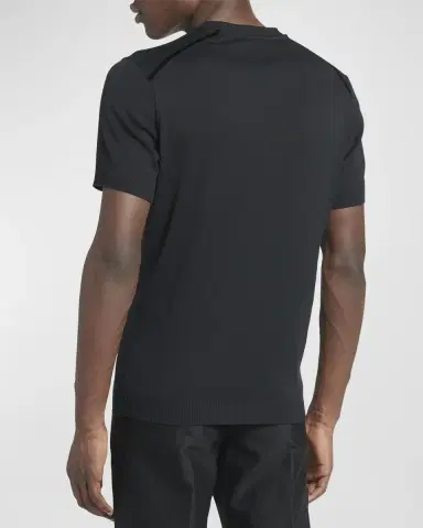 Tom Ford Men's Short-Sleeve Crewneck Sweater | Thumbnail 3 Tom Ford Men's Short-Sleeve Crewneck Sweater | Thumbnail 3