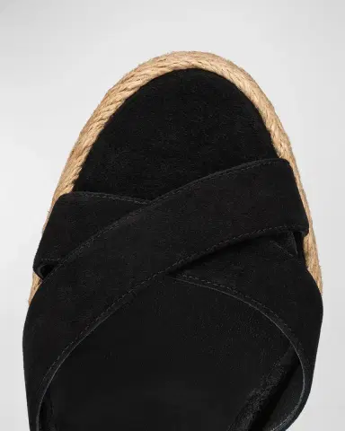 Christian Louboutin 70mm Calakala Leather Crisscross Espadrille Sandals | Thumbnail 4 Christian Louboutin 70mm Calakala Leather Crisscross Espadrille Sandals | Thumbnail 4