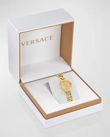 Versace 28mm Greca Goddess Watch with Bracelet Strap, Gold Plated | Thumbnail 5 Versace 28mm Greca Goddess Watch with Bracelet Strap, Gold Plated | Thumbnail 5