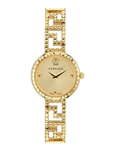 Versace 28mm Greca Goddess Watch with Bracelet Strap, Gold Plated | Thumbnail 1 Versace 28mm Greca Goddess Watch with Bracelet Strap, Gold Plated | Thumbnail 1
