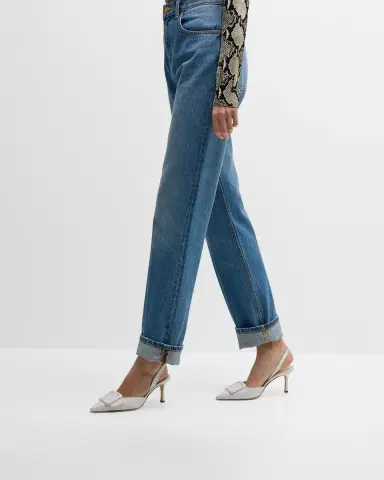 Manolo Blahnik Maysli Leather Buckle Halter Pumps | Thumbnail 2 Manolo Blahnik Maysli Leather Buckle Halter Pumps | Thumbnail 2