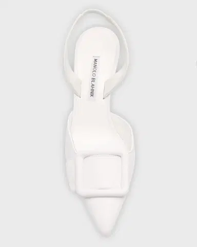 Manolo Blahnik Maysli Leather Buckle Halter Pumps | Thumbnail 5 Manolo Blahnik Maysli Leather Buckle Halter Pumps | Thumbnail 5