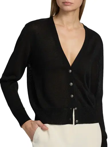 Kobi Halperin Women's Jenna Jersey Cardigan - Black - Size XXL | Thumbnail 6 Kobi Halperin Women's Jenna Jersey Cardigan - Black - Size XXL | Thumbnail 6