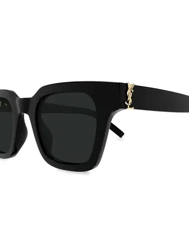 Saint Laurent Women's 47MM Square Sunglasses - Black | Thumbnail 3 Saint Laurent Women's 47MM Square Sunglasses - Black | Thumbnail 3