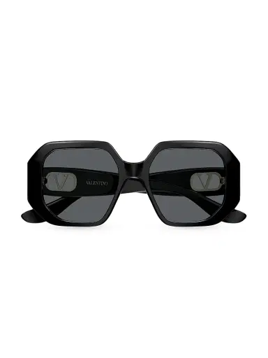 Valentino Garavani Women's Vain Bold 55MM Geometric Sunglasses | Thumbnail 2 Valentino Garavani Women's Vain Bold 55MM Geometric Sunglasses | Thumbnail 2