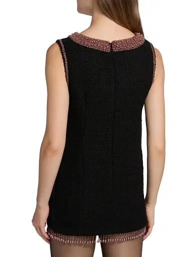 Kobi Halperin Women's Avital Embellished Tweed Minidress - Black | Thumbnail 5 Kobi Halperin Women's Avital Embellished Tweed Minidress - Black | Thumbnail 5