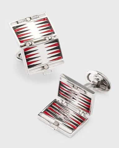 Jan Leslie Men's Backgammon Cufflinks | Thumbnail 3 Jan Leslie Men's Backgammon Cufflinks | Thumbnail 3