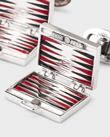 Jan Leslie Men's Backgammon Cufflinks | Thumbnail 6 Jan Leslie Men's Backgammon Cufflinks | Thumbnail 6