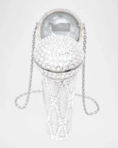 Judith Leiber Couture Microphone Crystal Clutch Bag with Chain Strap | Thumbnail 3 Judith Leiber Couture Microphone Crystal Clutch Bag with Chain Strap | Thumbnail 3