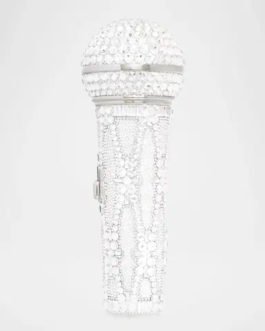 Judith Leiber Couture Microphone Crystal Clutch Bag with Chain Strap | Thumbnail 6 Judith Leiber Couture Microphone Crystal Clutch Bag with Chain Strap | Thumbnail 6