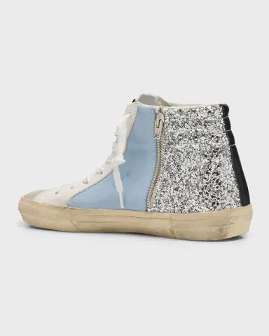 Golden Goose Slide Mid-Top Glitter Leather Sneakers | Thumbnail 4 Golden Goose Slide Mid-Top Glitter Leather Sneakers | Thumbnail 4