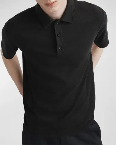 rag & bone Men 's Classic Flame Polo Shirt | Thumbnail 4 rag & bone Men 's Classic Flame Polo Shirt | Thumbnail 4