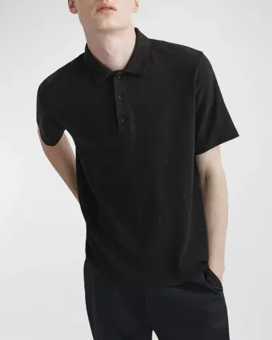 rag & bone Men 's Classic Flame Polo Shirt | Thumbnail 6 rag & bone Men 's Classic Flame Polo Shirt | Thumbnail 6