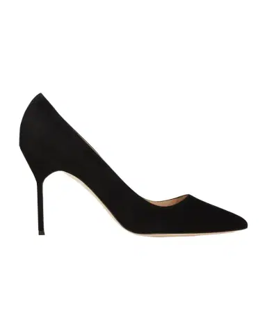 Manolo Blahnik 90mm BB Suede Pumps | Thumbnail 1 Manolo Blahnik 90mm BB Suede Pumps | Thumbnail 1