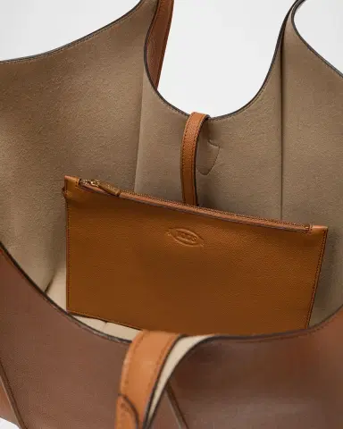 Tod 's Medium Leather T Timeless Tote Shopping Bag | Thumbnail 4 Tod 's Medium Leather T Timeless Tote Shopping Bag | Thumbnail 4