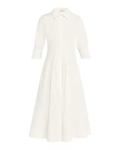 SIMKHAI Jazz Poplin Pintuck Midi Shirtdress | Thumbnail 1 SIMKHAI Jazz Poplin Pintuck Midi Shirtdress | Thumbnail 1