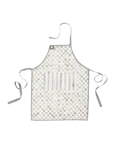 MacKenzie-Childs Sterling Check Bistro Apron | Thumbnail 1 MacKenzie-Childs Sterling Check Bistro Apron | Thumbnail 1