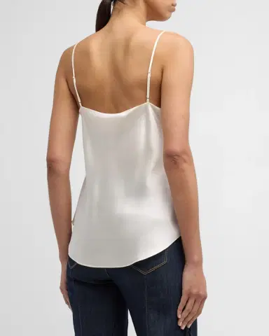 Cinq à Sept Marta Cowl-Neck Silk Camisole | Thumbnail 2 Cinq à Sept Marta Cowl-Neck Silk Camisole | Thumbnail 2
