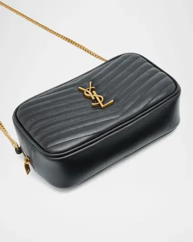 Saint Laurent Lou Mini YSL Camera Bag in Smooth Quilted Leather | Thumbnail 6 Saint Laurent Lou Mini YSL Camera Bag in Smooth Quilted Leather | Thumbnail 6
