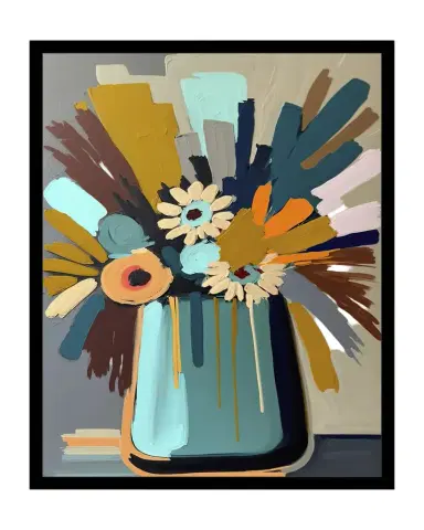 Prestige Arts "Retro Blooms 3" Giclee | Thumbnail 1 Prestige Arts "Retro Blooms 3" Giclee | Thumbnail 1