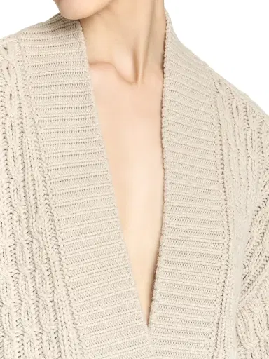 Malo Women's Anna Cashmere Cardigan - Dune - Size Large | Thumbnail 5 Malo Women's Anna Cashmere Cardigan - Dune - Size Large | Thumbnail 5