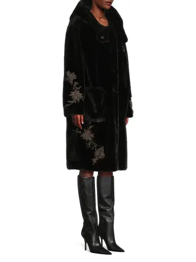 Kobi Halperin Women's Peggy Faux-Fur Hooded Coat | Thumbnail 4 Kobi Halperin Women's Peggy Faux-Fur Hooded Coat | Thumbnail 4
