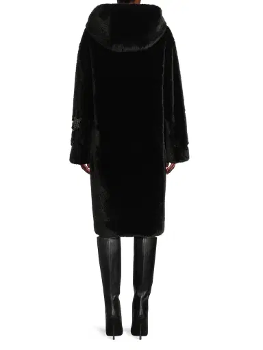 Kobi Halperin Women's Peggy Faux-Fur Hooded Coat | Thumbnail 5 Kobi Halperin Women's Peggy Faux-Fur Hooded Coat | Thumbnail 5