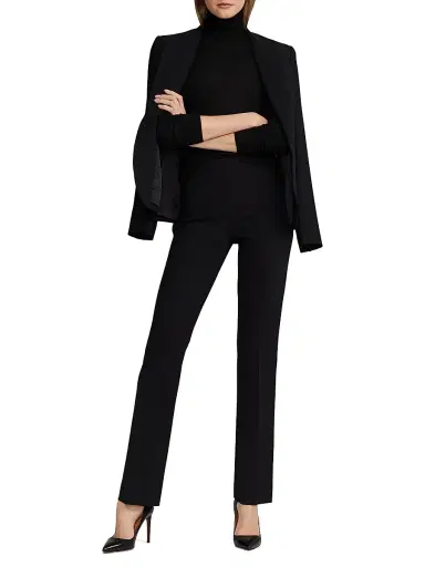 Ralph Lauren Collection Women's Alandra Stretch Wool Pants - Black | Thumbnail 2 Ralph Lauren Collection Women's Alandra Stretch Wool Pants - Black | Thumbnail 2