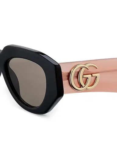 Gucci Women's Generation 51MM Geometric Sunglasses - Black Beige | Thumbnail 3 Gucci Women's Generation 51MM Geometric Sunglasses - Black Beige | Thumbnail 3