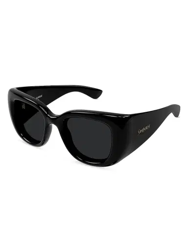 Saint Laurent Women's Howl 55MM Cat-Eye Sunglasses - Black | Thumbnail 1 Saint Laurent Women's Howl 55MM Cat-Eye Sunglasses - Black | Thumbnail 1
