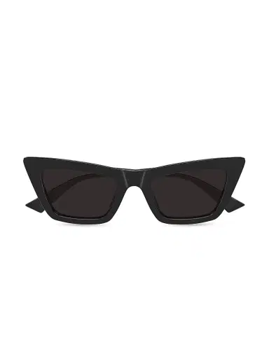 Bottega Veneta Women's Snap Ribbon 53MM Cat-Eye Sunglasses - Black | Thumbnail 2 Bottega Veneta Women's Snap Ribbon 53MM Cat-Eye Sunglasses - Black | Thumbnail 2