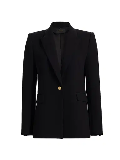 Kobi Halperin Women's Rue Crepe Single-Breasted Blazer - Black - Size XXL | Thumbnail 1 Kobi Halperin Women's Rue Crepe Single-Breasted Blazer - Black - Size XXL | Thumbnail 1