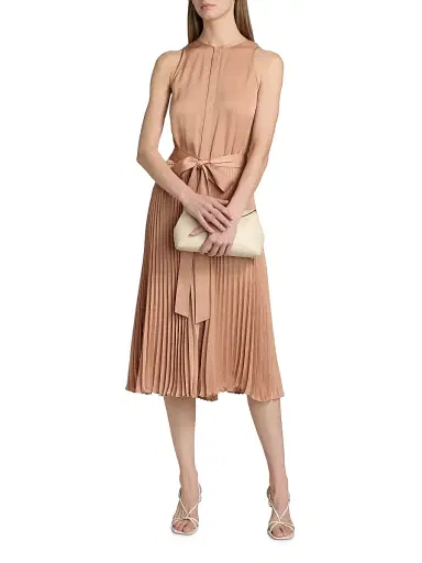 Kobi Halperin Women's Maxine Satin Tie-Waist Sleeveless Midi-Dress - Chai - Size Small | Thumbnail 2 Kobi Halperin Women's Maxine Satin Tie-Waist Sleeveless Midi-Dress - Chai - Size Small | Thumbnail 2