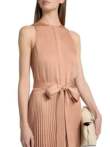Kobi Halperin Women's Maxine Satin Tie-Waist Sleeveless Midi-Dress - Chai - Size Small | Thumbnail 6 Kobi Halperin Women's Maxine Satin Tie-Waist Sleeveless Midi-Dress - Chai - Size Small | Thumbnail 6
