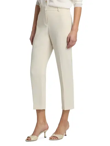 Kobi Halperin Women's Gloria Crepe Straight-Leg Pants - Ecru | Thumbnail 4 Kobi Halperin Women's Gloria Crepe Straight-Leg Pants - Ecru | Thumbnail 4