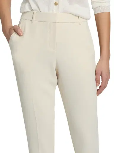 Kobi Halperin Women's Gloria Crepe Straight-Leg Pants - Ecru | Thumbnail 6 Kobi Halperin Women's Gloria Crepe Straight-Leg Pants - Ecru | Thumbnail 6