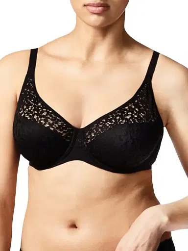 Chantelle Women's Norah Full Coverage Molded Stretch Lace Bra - Black | Thumbnail 2 Chantelle Women's Norah Full Coverage Molded Stretch Lace Bra - Black | Thumbnail 2