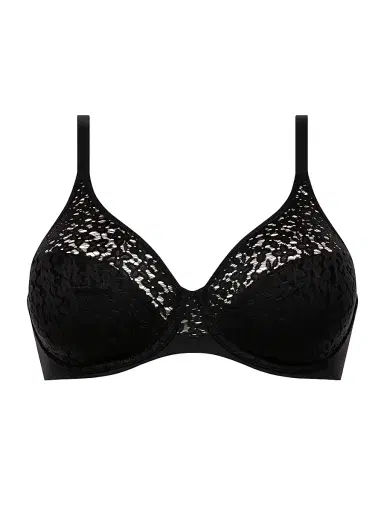 Chantelle Women's Norah Full Coverage Molded Stretch Lace Bra - Black | Thumbnail 1 Chantelle Women's Norah Full Coverage Molded Stretch Lace Bra - Black | Thumbnail 1