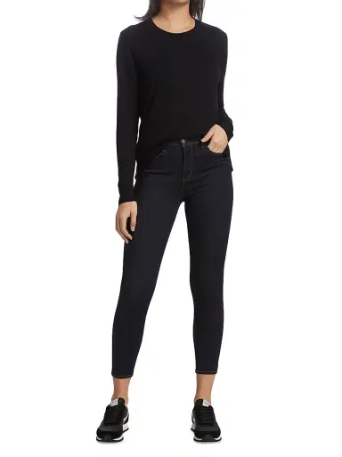 MAJESTIC FILATURES Women's Soft Touch Long Sleeve Tee - Noir - Size Large | Thumbnail 2 MAJESTIC FILATURES Women's Soft Touch Long Sleeve Tee - Noir - Size Large | Thumbnail 2