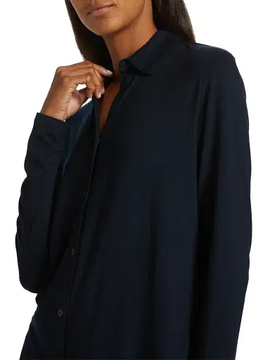 MAJESTIC FILATURES Women's Soft Touch Button-Up Shirt - Marine - Size Medium | Thumbnail 6 MAJESTIC FILATURES Women's Soft Touch Button-Up Shirt - Marine - Size Medium | Thumbnail 6