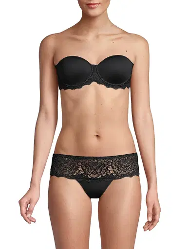 Simone Pérèle Women's Caresse Strapless Bra - Black | Thumbnail 3 Simone Pérèle Women's Caresse Strapless Bra - Black | Thumbnail 3