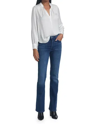 Zadig & Voltaire Women's Tink Draped Satin Blouse - Ecru - Size Small | Thumbnail 2 Zadig & Voltaire Women's Tink Draped Satin Blouse - Ecru - Size Small | Thumbnail 2