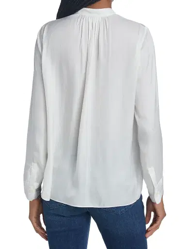 Zadig & Voltaire Women's Tink Draped Satin Blouse - Ecru - Size Small | Thumbnail 5 Zadig & Voltaire Women's Tink Draped Satin Blouse - Ecru - Size Small | Thumbnail 5