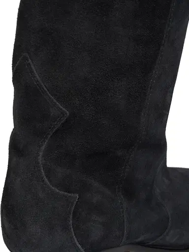 Isabel Marant Women's Denvee 40MM Suede Tall Western Boots - Faded Black | Thumbnail 5 Isabel Marant Women's Denvee 40MM Suede Tall Western Boots - Faded Black | Thumbnail 5