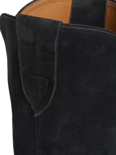 Isabel Marant Women's Denvee 40MM Suede Tall Western Boots - Faded Black | Thumbnail 6 Isabel Marant Women's Denvee 40MM Suede Tall Western Boots - Faded Black | Thumbnail 6