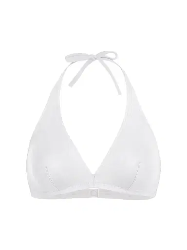 ERES Women's Gang Halter Bikini Top - White | Thumbnail 1 ERES Women's Gang Halter Bikini Top - White | Thumbnail 1
