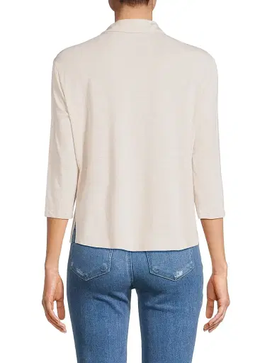 Majestic Filatures Women's Soft Touch Shirt - Ecru Chine | Thumbnail 5 Majestic Filatures Women's Soft Touch Shirt - Ecru Chine | Thumbnail 5