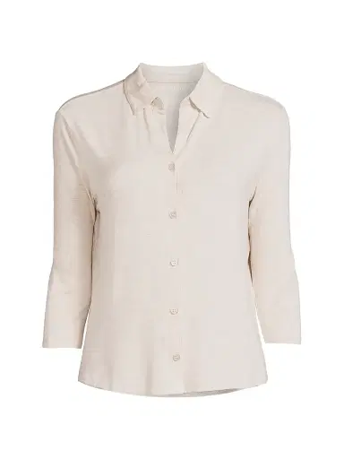 Majestic Filatures Women's Soft Touch Shirt - Ecru Chine | Thumbnail 1 Majestic Filatures Women's Soft Touch Shirt - Ecru Chine | Thumbnail 1